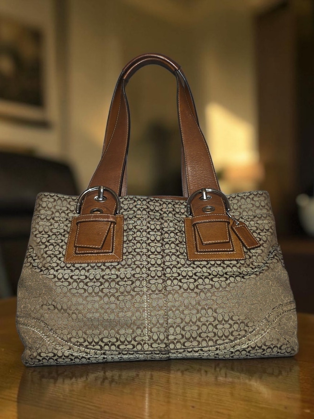 Coach Soho Signature Mini "C" Shoulder Bag - EUC